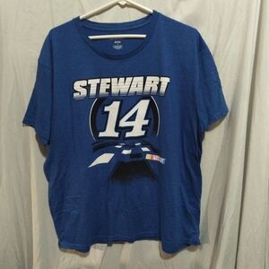 NASCAR Tony Stewart #14  Men's Size M Blue Auto Racing Driver